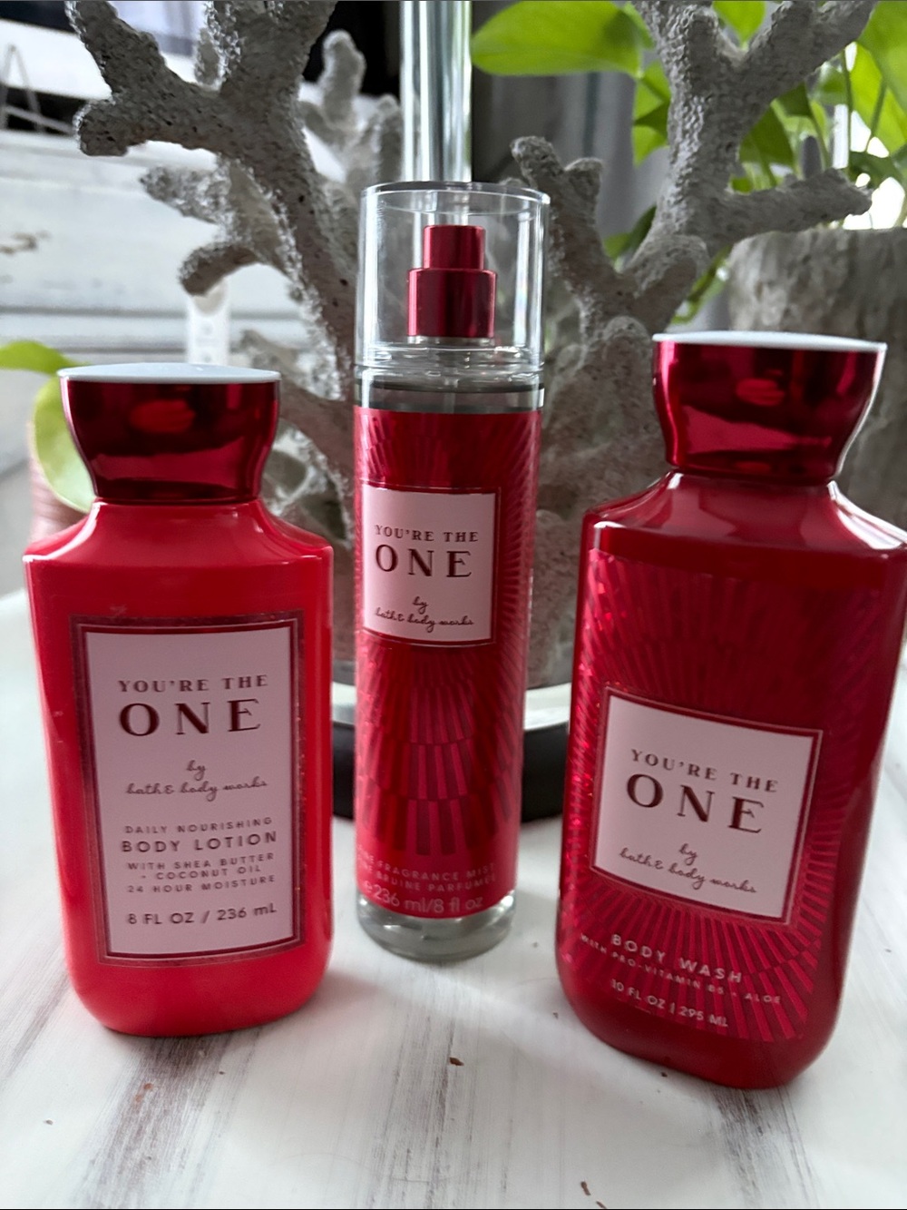 Bath & Body Works You're The One Body Wash & Lotion Set - Red